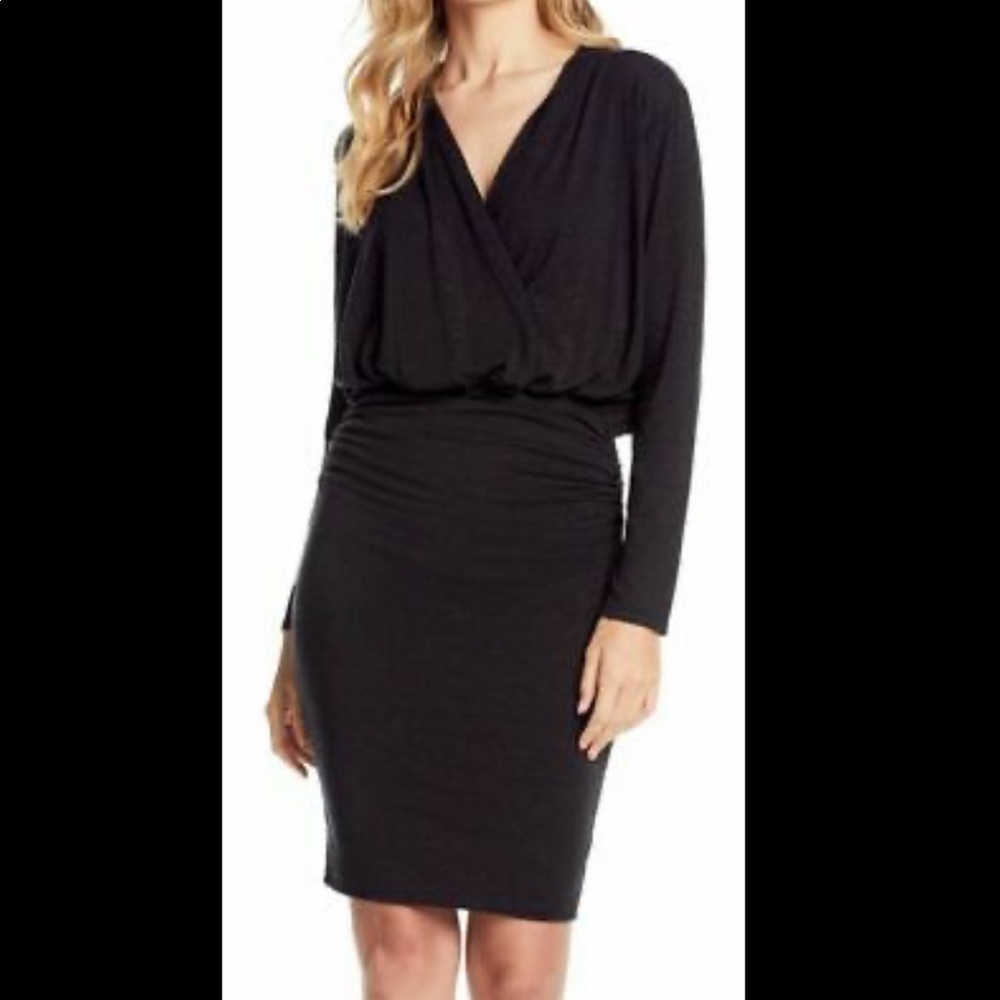 Michael Stars ruched midi dress